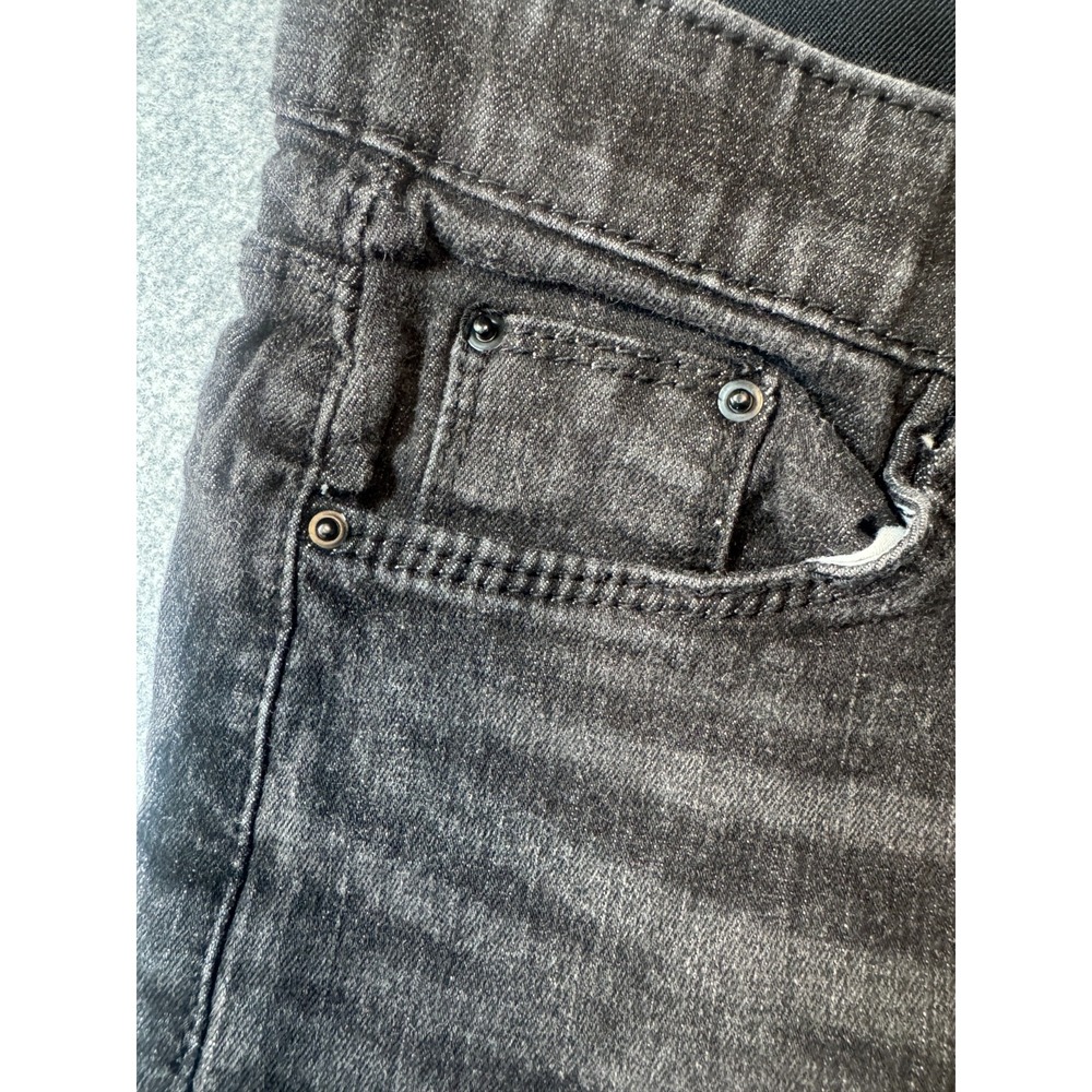 Sira Jean Womens L Gray Denim Mid Rise Frayed Hem Skinny Jeans - Picture 7 of 16